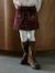 Short skirt for girls plum 