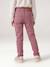 Slim trousers for girls ink blue+mauve 