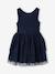 Dress and cardigan set for girls navy blue 