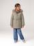 3-in-1 Parka with Hood for Girls black+GREEN DARK SOLID+khaki+PURPLE MEDIUM SOLID+sage 
