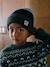 3-piece hat, snood and mittens set for boys navy blue 