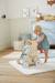 Wooden Walker with Brakes - Wood FSC® Certified caramel+rose+WHITE MEDIUM SOLID WITH DESIGN+wood 