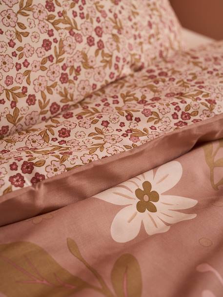 Kids' duvet cover set and pillowcase old rose 