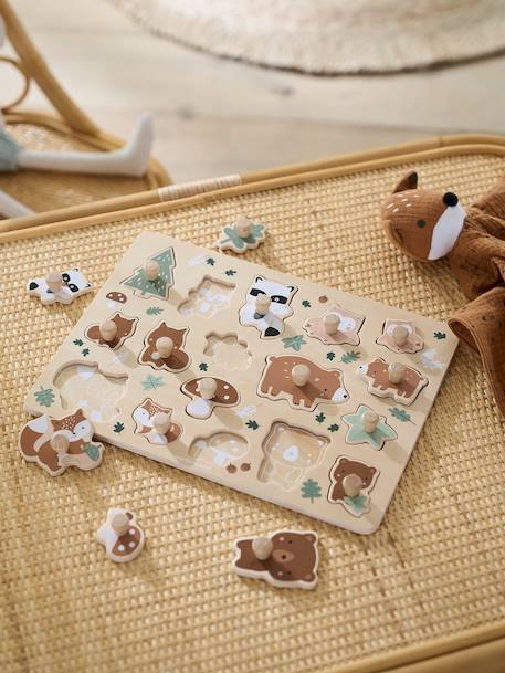 Peg Puzzle, Green Forest Multi 