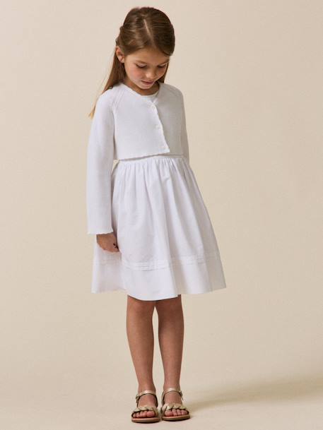 Short buttoned bolero white 