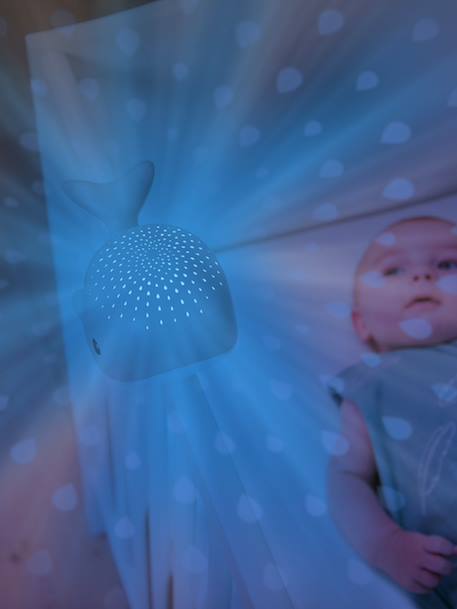 Wally the whale night light blue 