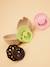 Mini dummy case BIBS beige+ecru+sage green 