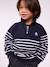 Zip-neck sweatshirt by PETIT BATEAU navy blue 