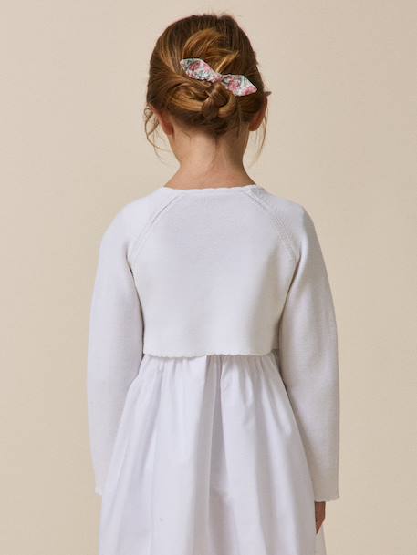 Short buttoned bolero white 
