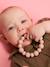 Beaded teething ring BIBS blush+petrol blue+sage green+sky blue 