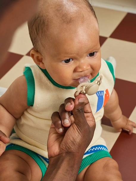 Pack of 2 Supreme dummies BIBS beige 