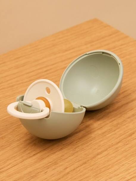 Dummy with mini case BIBS beige+ecru 