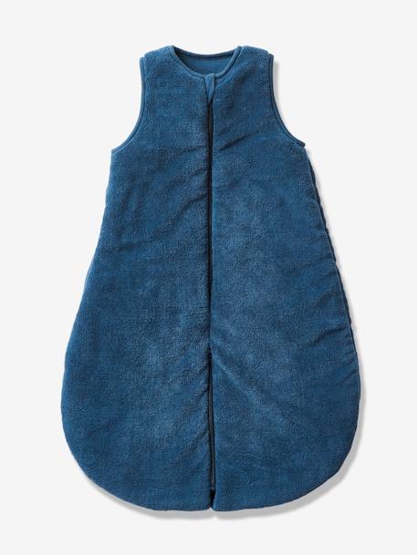 Microfibre Sleep Bag With Detachable Long Sleeve, For Strolling Dark Blue+Dark Brown 