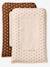 Pack of 2 changing mat covers chocolate 