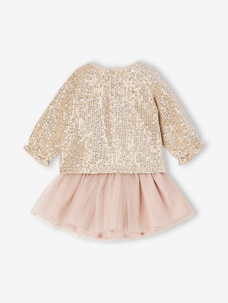 Skirt and top set for baby girls rose 