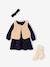 Dress set for baby girls navy blue 