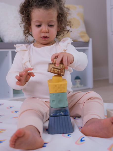 Sensory stacking tower by LITTLE DUTCH multicoloured 