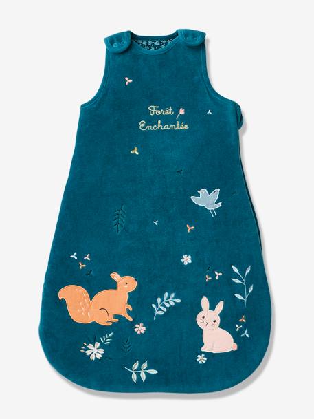 Baby Sleep Bag with Removable Sleeves, FORET ENCHANTEE Blue 