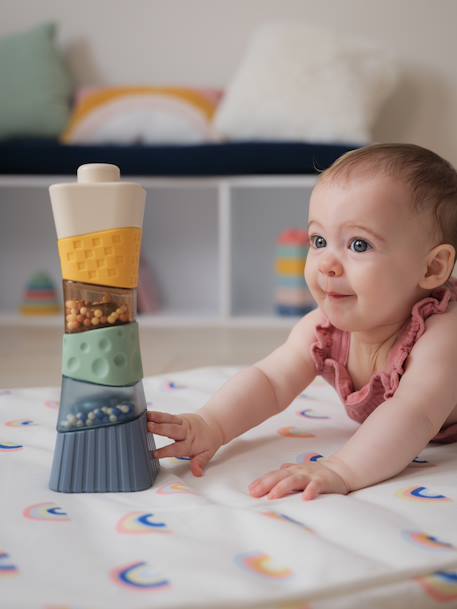 Sensory stacking tower by LITTLE DUTCH multicoloured 