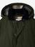 Parka with removable hood for boys lichen 