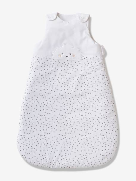 Sleeveless Baby Sleep Bag, NUAGE BLANC White 