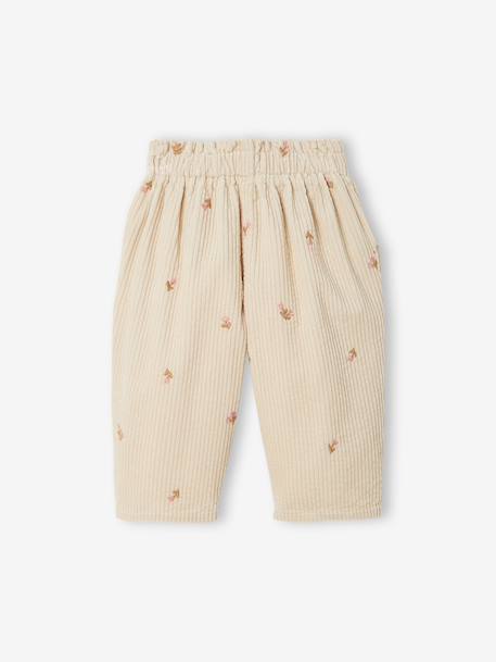 Balloon trousers for baby girls vanilla 