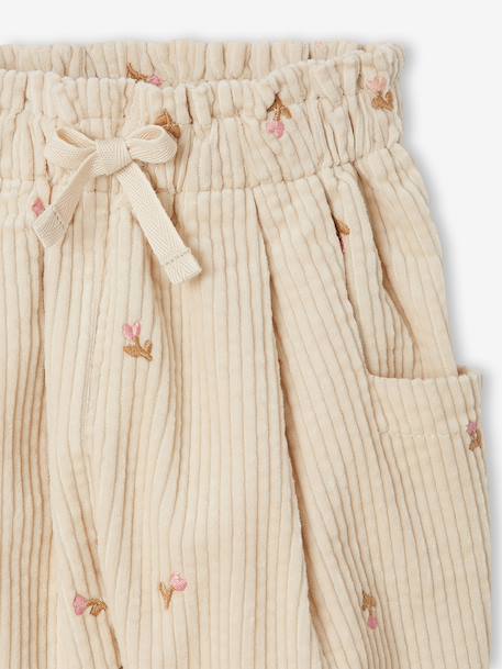 Balloon trousers for baby girls vanilla 