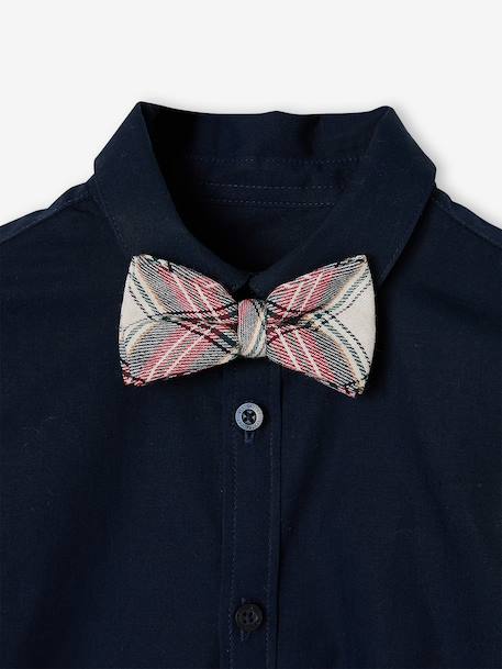 Long-sleeved shirt for boys navy blue 