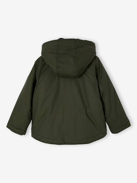Parka with removable hood for boys lichen 