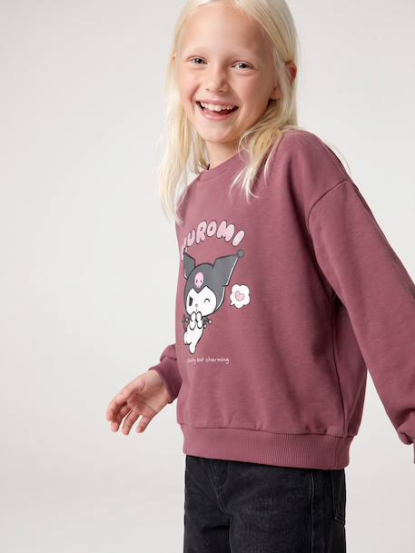 Kuromi sweatshirt for girls plum 