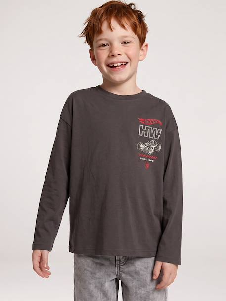 Long-sleeved Hot Wheels T-shirt for boys grey 