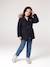 3-in-1 Parka with Hood for Girls black+GREEN DARK SOLID+khaki+PURPLE MEDIUM SOLID+sage 