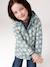 Printed hooded raincoat for girls green+multicoloured+navy blue+vanilla 