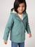 Raincoat with Sherpa Lining for Girls anthracite+green+indigo+mauve+multicoloured 