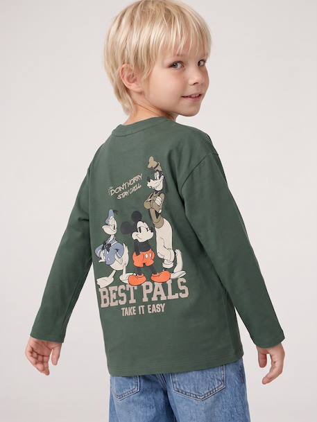 Long-sleeved Mickey T-shirt for boys green 