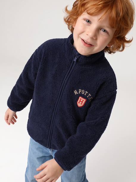 Zip-up Harry Potter jacket for boys navy blue 