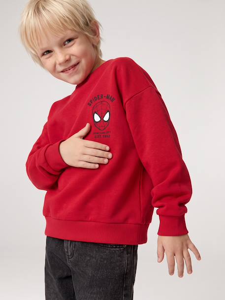 Sweatshirt for boys by Spider-Man red 