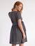 Wrap maternity and nursing dress silver 