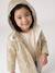 Glittered waxed coat for girls gold 