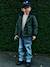 Parka with removable hood for boys lichen 