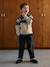 Wide-leg trousers for boys khaki+night blue 