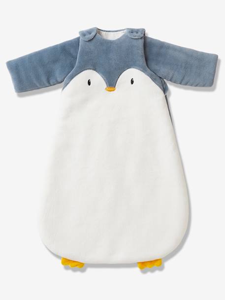 Baby Sleep Bag with Removable Sleeves in Microfibre, PINGOUIN White 