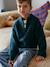 High neck jumper for boys marl blue 