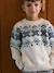 Jumper Jacquard  for boys white 