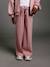 Wide-leg joggers for girls old rose 