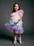 Fancy dress ruffle dress multicoloured 