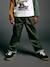 Wide-leg trousers for boys khaki+night blue 