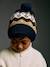 Hat, snood and gloves set for boys mocha 