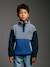 Long-Sleeved Fleece Sweatshirt for Boys blue+green 