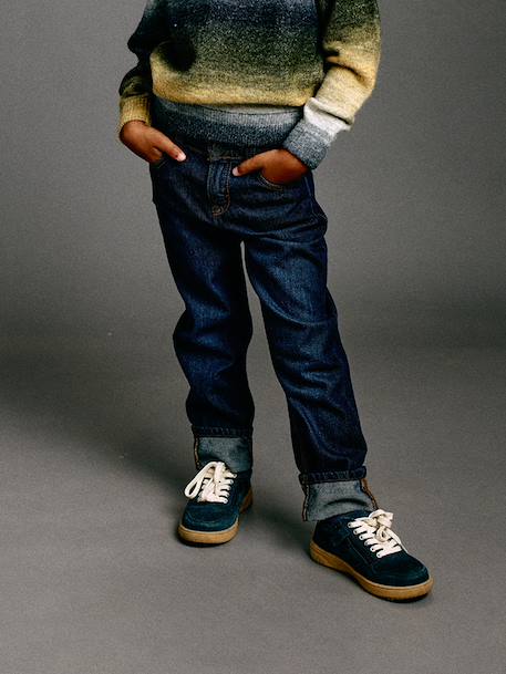 Straight Leg Jeans with Turn-Ups for Boys brut denim+stone 
